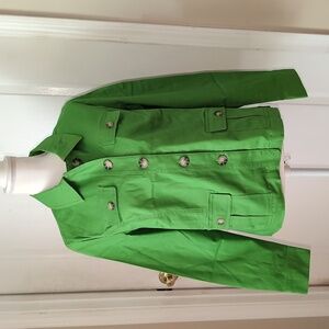 Appleseed's Lime Green Lightweight Cotton Jacket. Size Medium. NEW